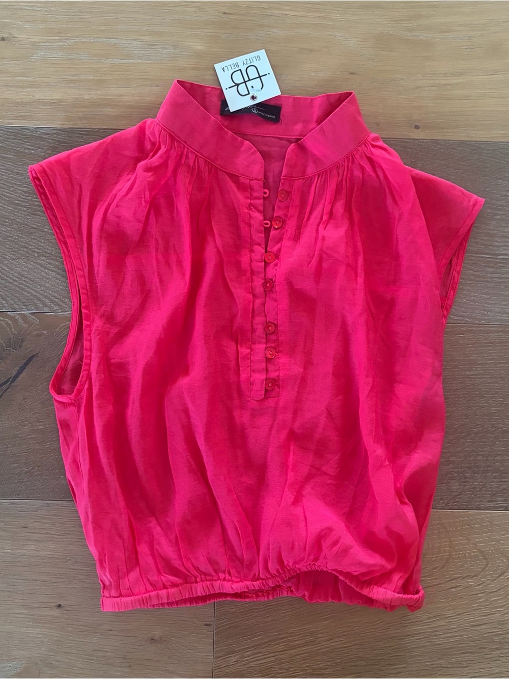 NWT Pink/Red Button Up Tank